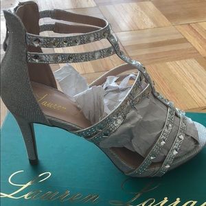Women Lauren Lorraine Silver Heels